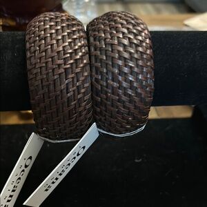 Oceana Trading Woven green Bangles